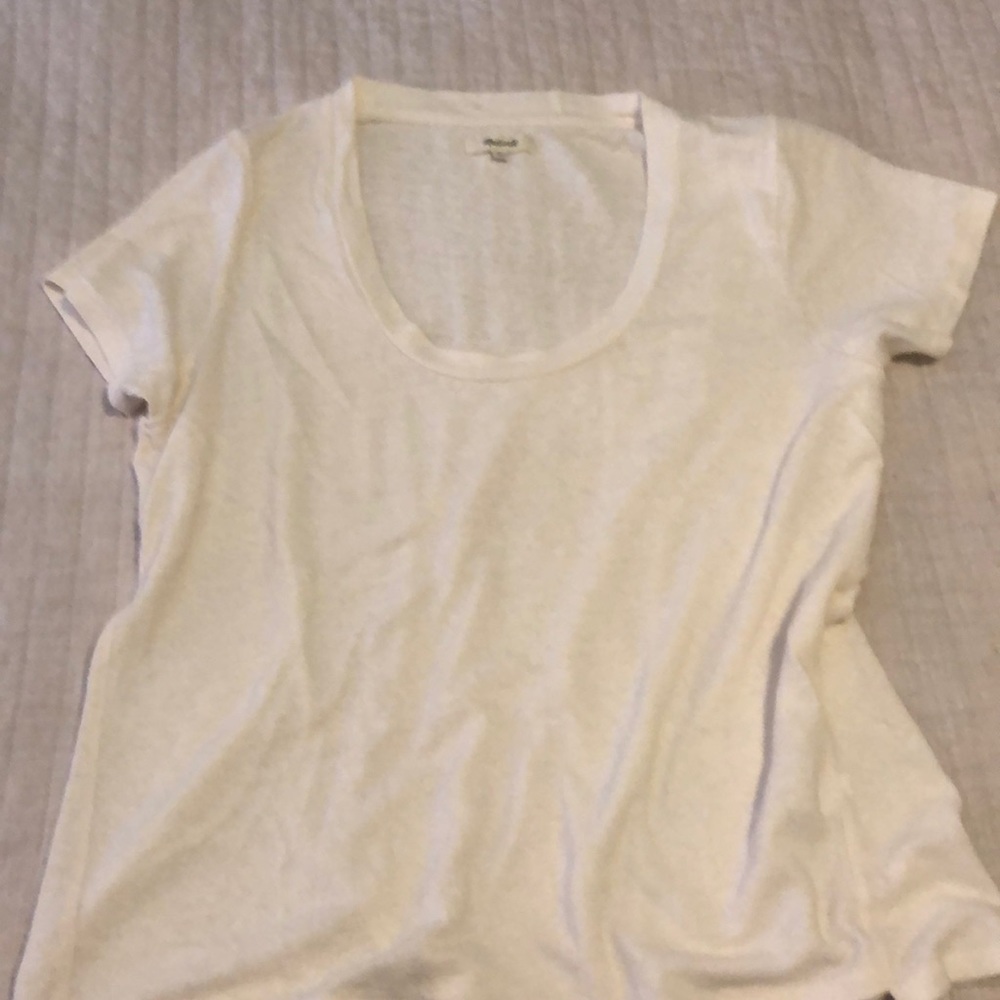 Madewell cream colored t